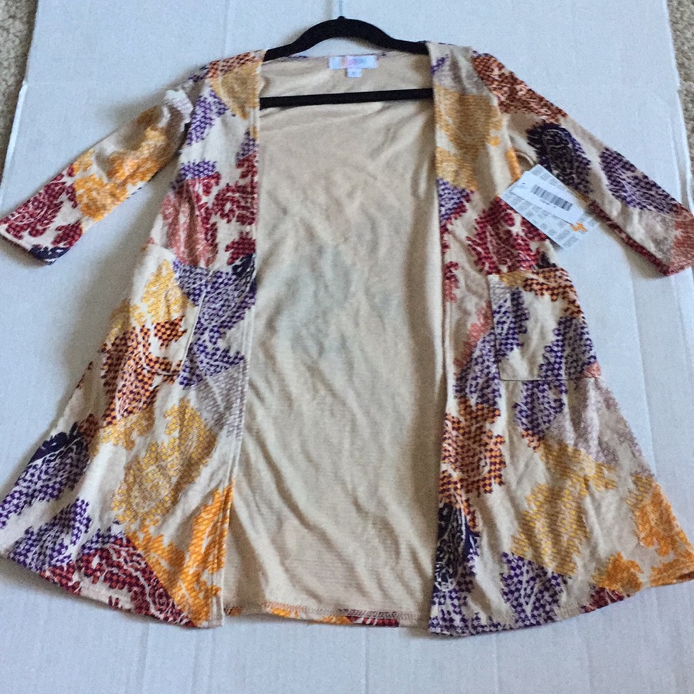 Lularoe girls size 4 Sariah cardigan